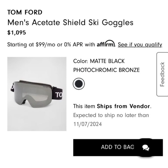 Tom Ford SKI GOGGLES Gift Set NIB CHRISTMAS GIFT - Picture 13 of 13